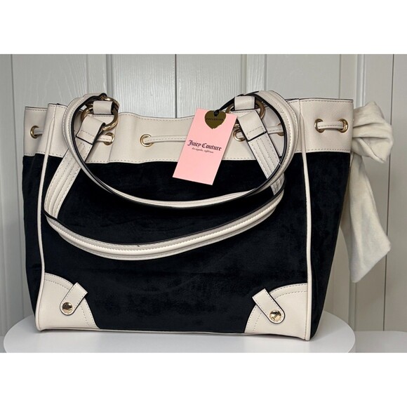 Juicy Couture Classic Scottie Dogs Tote Bag Liquorice/Crystal HTF Viral - Picture 6 of 16